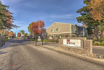 Monument Sign | Vine by Vintage apts in Lompoc, CA 93436